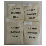 4 - US mint $25 bags of 2010 America the