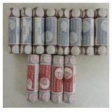 US mint BU rolls Westward nickels,