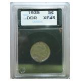 1935 Buffalo nickel DDR XF45