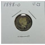 1898-O Barber dime VG