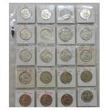 Lot of 29 Franklin half error coins, mostly BU