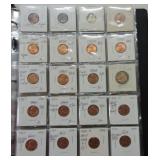 Lot of 200 Lincoln cent error coins, wheat and