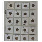 Lot of 20 Lincoln cents 1909-VDB to 1927,