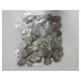 Lot of 218 Buffalo nickels, many early dates