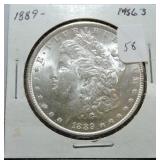 1889 Morgan dollar MS63