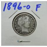 1896-O Barber quarter F