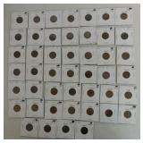 Lot of 46 Lincoln cents 1920-1934, many