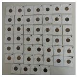 Lot of 46 Lincoln cents 1920-1934, many