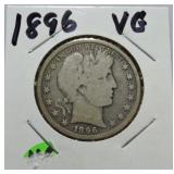 1896 Barber half VG