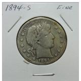 1894-S Barber half F