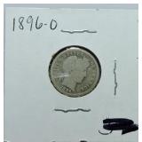 1896-O Barber dime