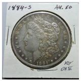 1884-S Morgan dollar AU50