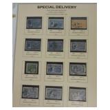 Lot of 34 Special Delivery stamps E1 on