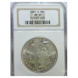 1881-S Morgan dollar NGC MS65