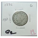 1886 Liberty nickel G