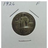 1926 Standing Liberty quarter F