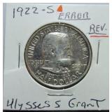 1922-S Ulysses Grant half, doubling