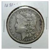 1890-CC Morgan dollar