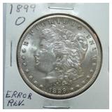 1899-O Morgan dollar error reverse