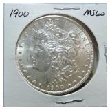 1900 Morgan dollar MS60