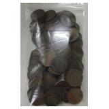 Bag of 100 Indian cents