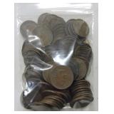 Bag of 100 Indian cents