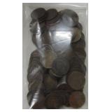 Bag of 100 Indian cents