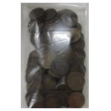 Bag of 100 Indian cents