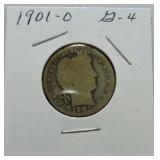 1901-O Barber quarter G