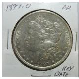 1897-O Morgan dollar AU