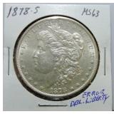 1878-S Morgan dollar MS63 doubling Liberty