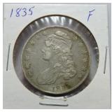 1835 Bust half F