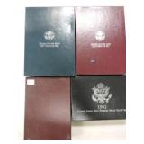 Lot of 4 proof sets, 1983, 1996 & 1997 Prestige,