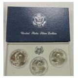 1984 US Olympic unc dollar set, P, D, & S