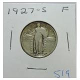 1927-S Standing Liberty quarter F