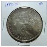 1882-O Morgan dollar AU