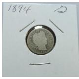 1894 Barber dime G