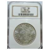 1887 Morgan dollar NGC MS65