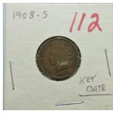 1908-S Indian cent