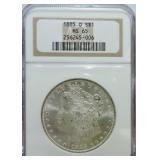 1885-O Morgan dollar NGC MS65