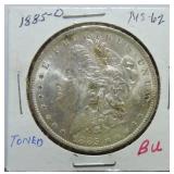 1885-O Morgan dollar MS62