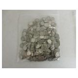 Lot of 500 silver dimes