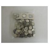 Lot of 343 silver quarters