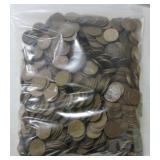 Bag of 1000 unsorted Lincoln wheat cents