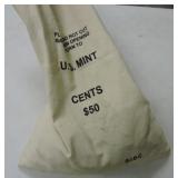 Bag of 2300 unsorted Lincoln wheat cents