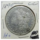 1890-CC Morgan dollar