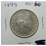 1899 Barber half MS60