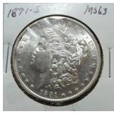 1891-S Morgan dollar MS63