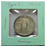 1917-S Standing Liberty quarter Ty1