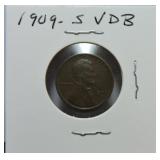 1909-SVDB Lincoln cent F/VF